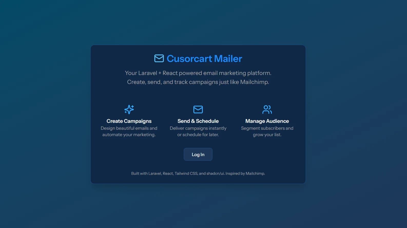 SaaS Email Marketing Platform (Mailchimp-Like) Built with Laravel & React screenshot