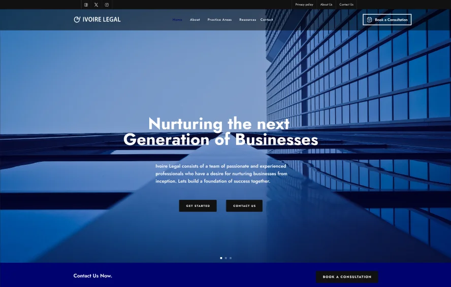 Ivoire Legal - UI Design 3 screenshot